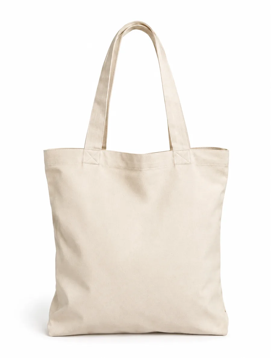 Tote bag de algodón crudo